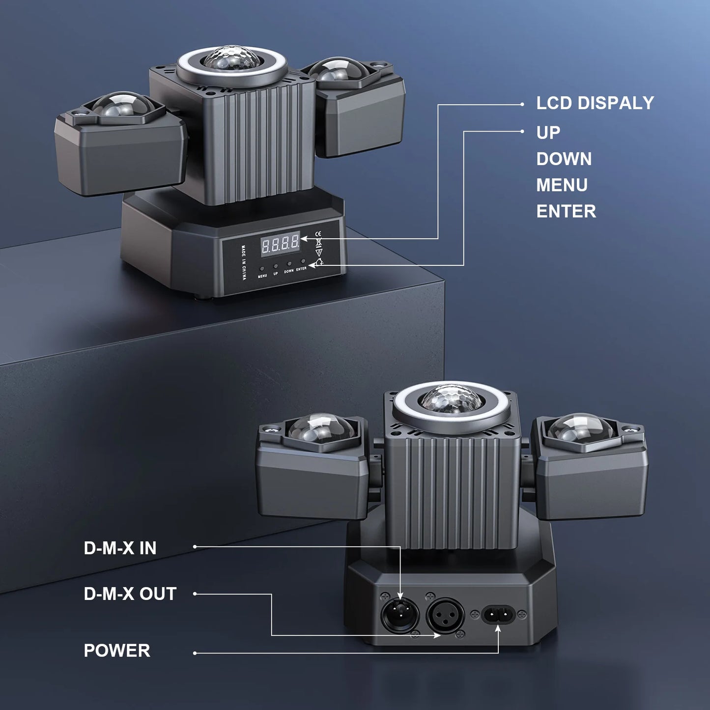 DayFlicker 105W RGBW Stage Light 4 In 1 DMX512 Lighting Effect