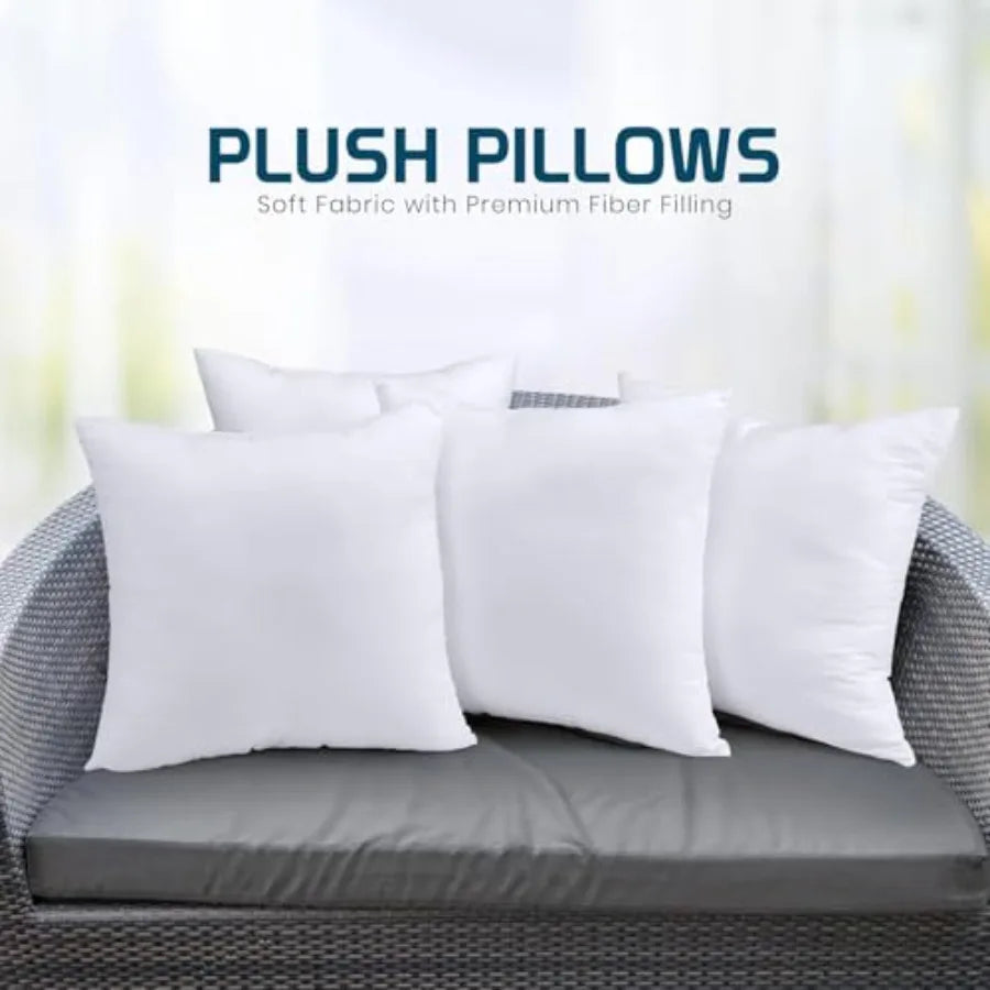 Fluffy Decorative Throw Pillows Set Of 4 Down Alternative