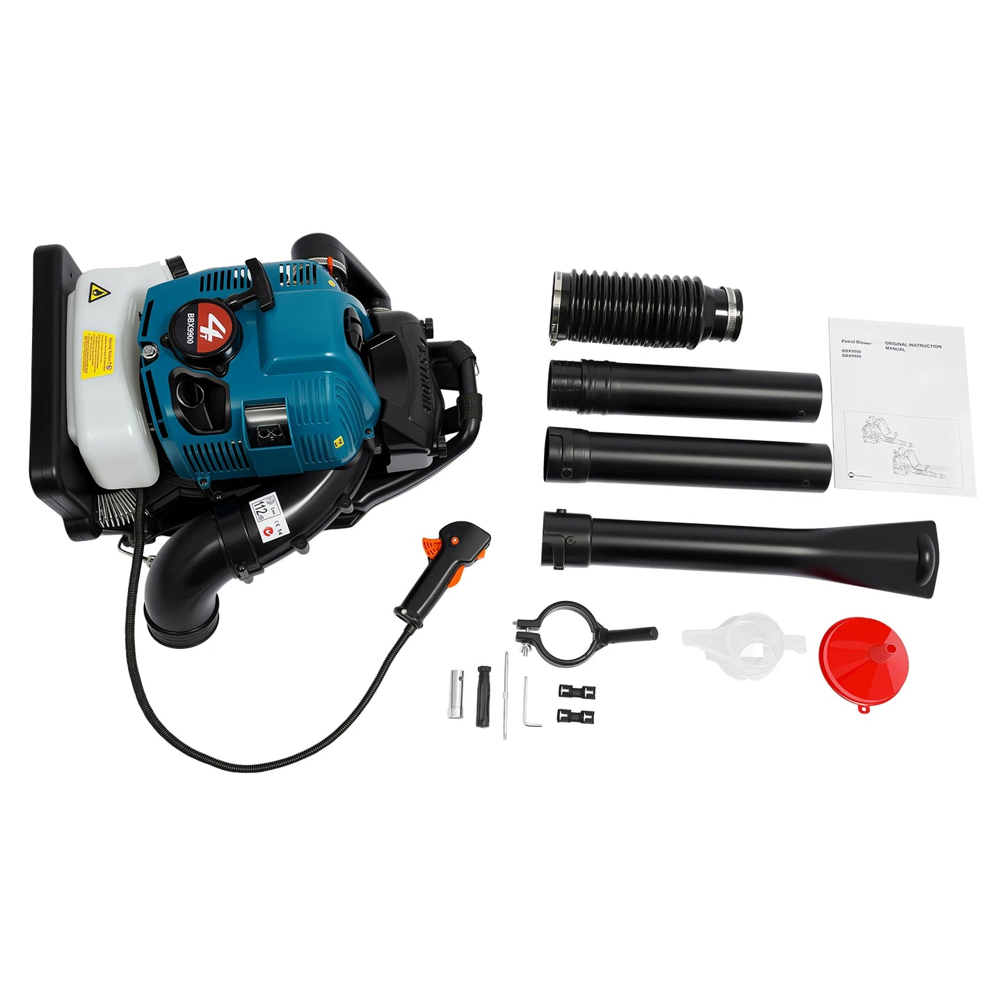 Bymaocar 4 Stroke 75.6cc Backpack Gas Leaf Blower 2600W