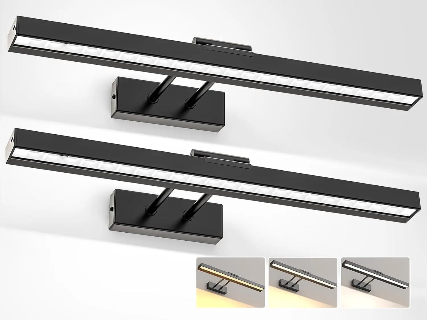 PRTILOUD Wireless Art Light, Dimmable CCT, Battery Powered With Remote