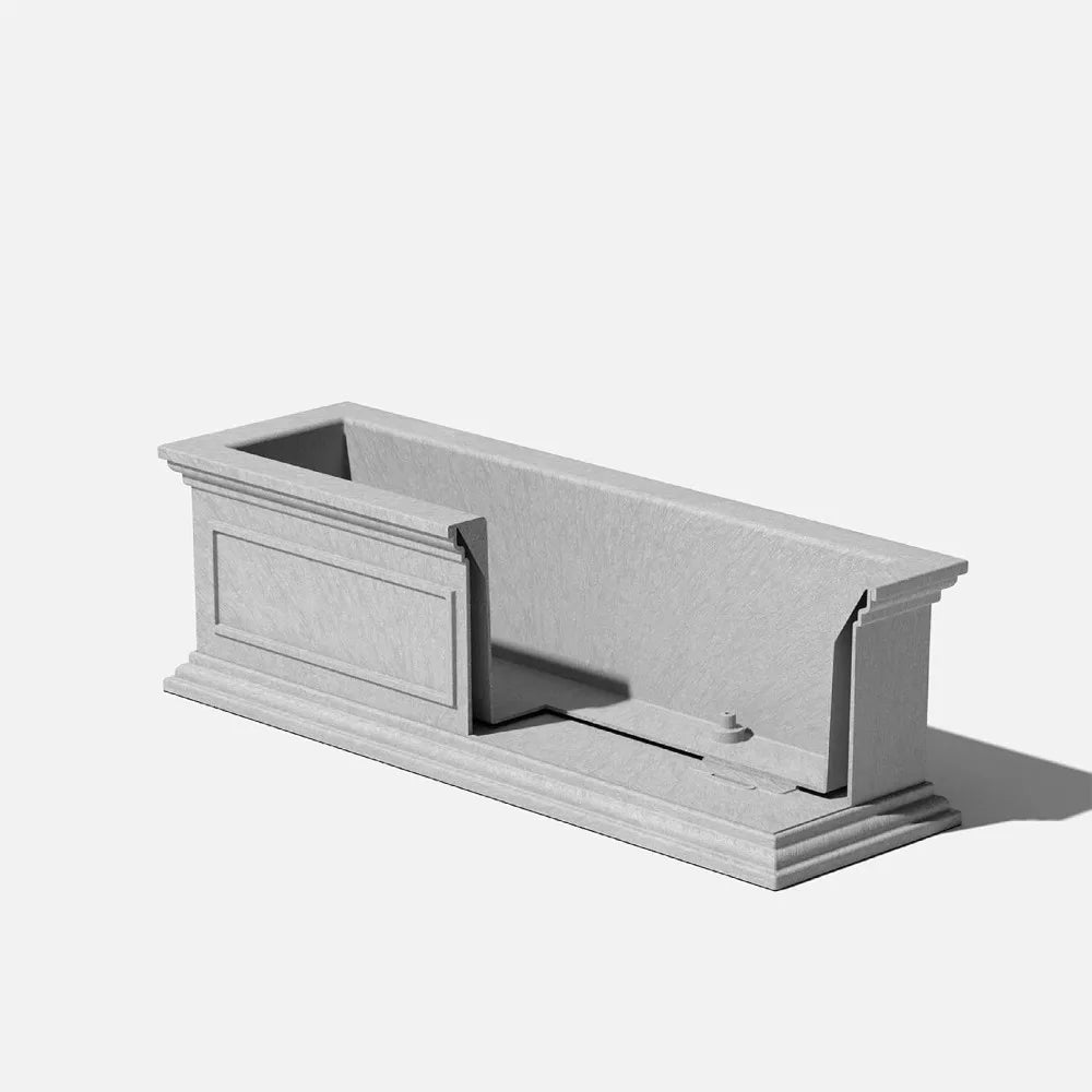 Rectangular Window Box Planter For Outdoor Windowsill Weatherproof