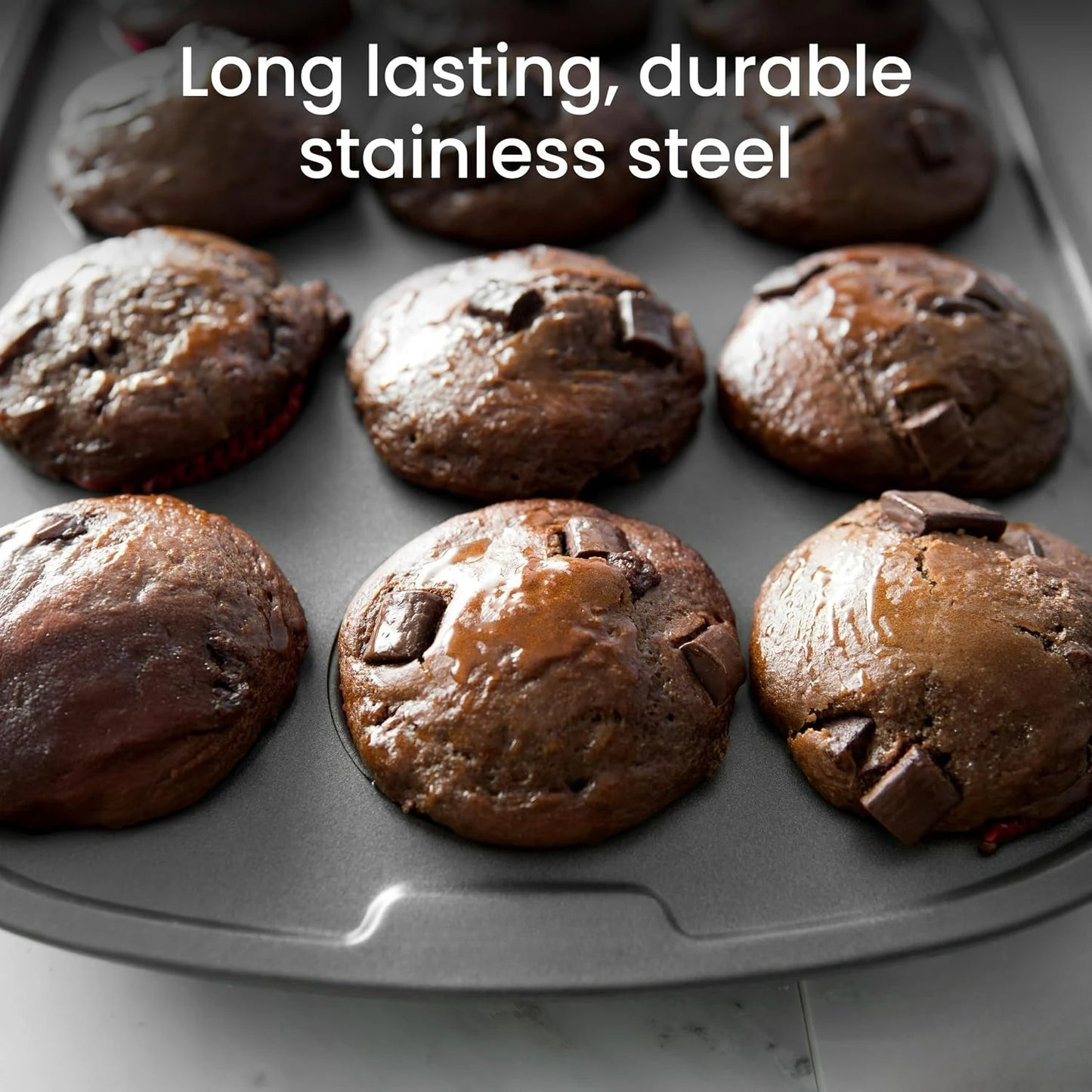 Nonstick Mini Muffin Pan, Stainless Steel Bakeware