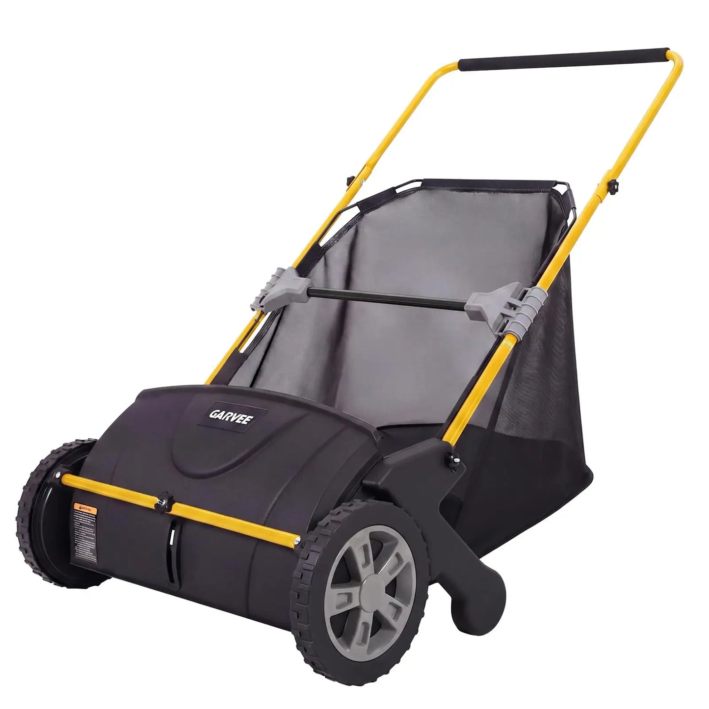 Studyset Manual Lawn Sweeper With 4 Spinning Brushes Collector