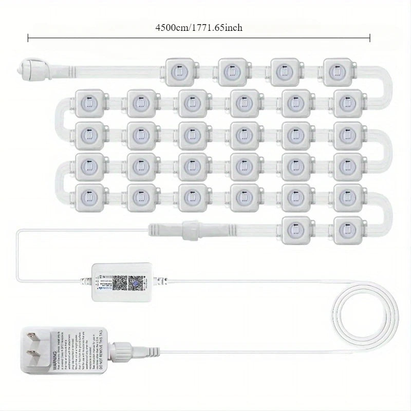 Smart RGBIC Outdoor LED String Lights With 75 Scene Modes