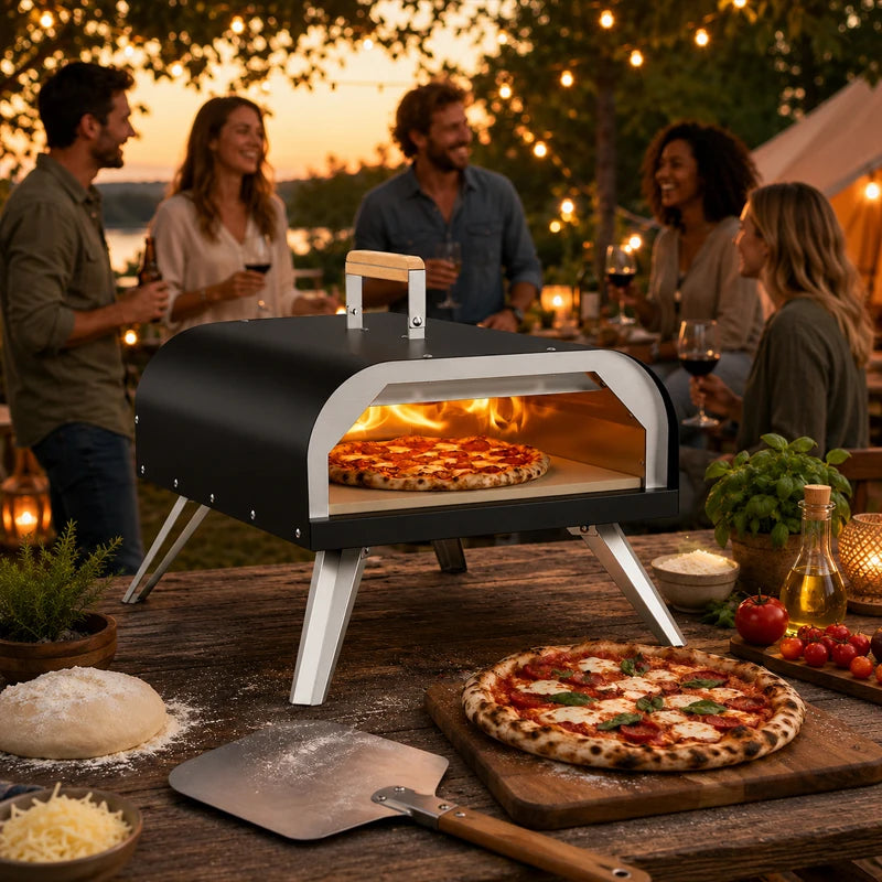 Outdoor Pizza Oven Portable Propane And Wood Fired Grill