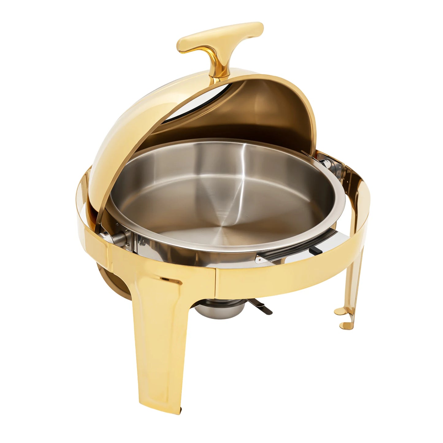 Round Stainless Steel Chafing Dish Buffet Warmer Set for Buffets
