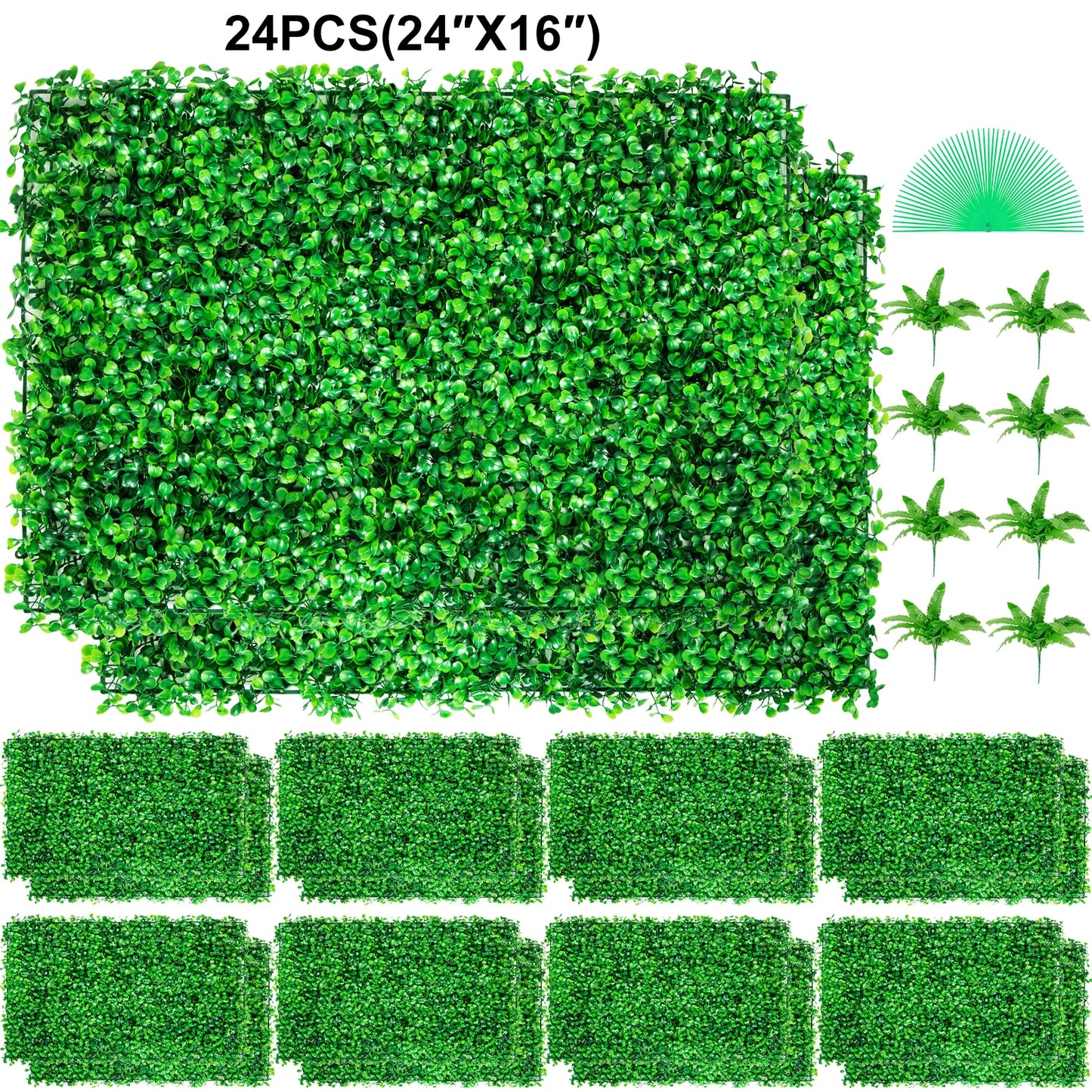 SucceBuy Boxwood Hedge Wall Panels Artificial Backdrop