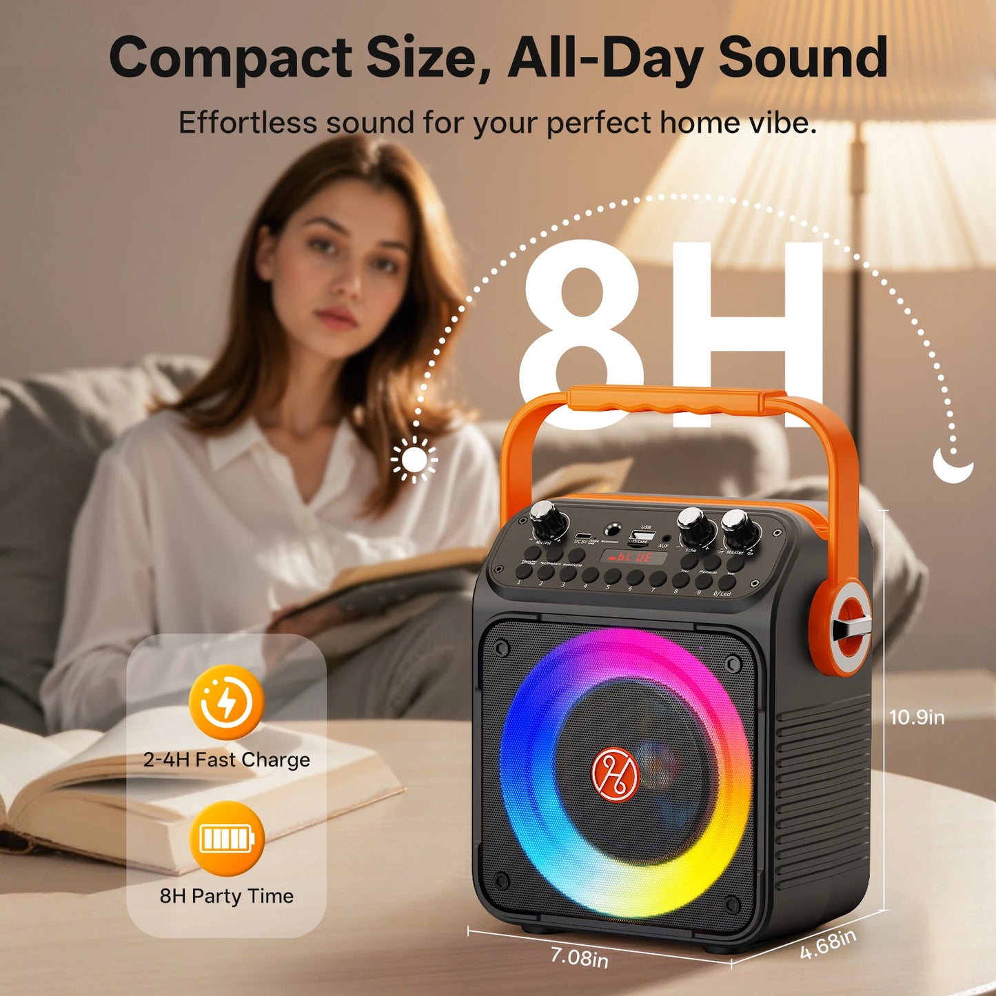 FanFun T35 High Power Karaoke Bluetooth Speaker 360 Degree Stereo