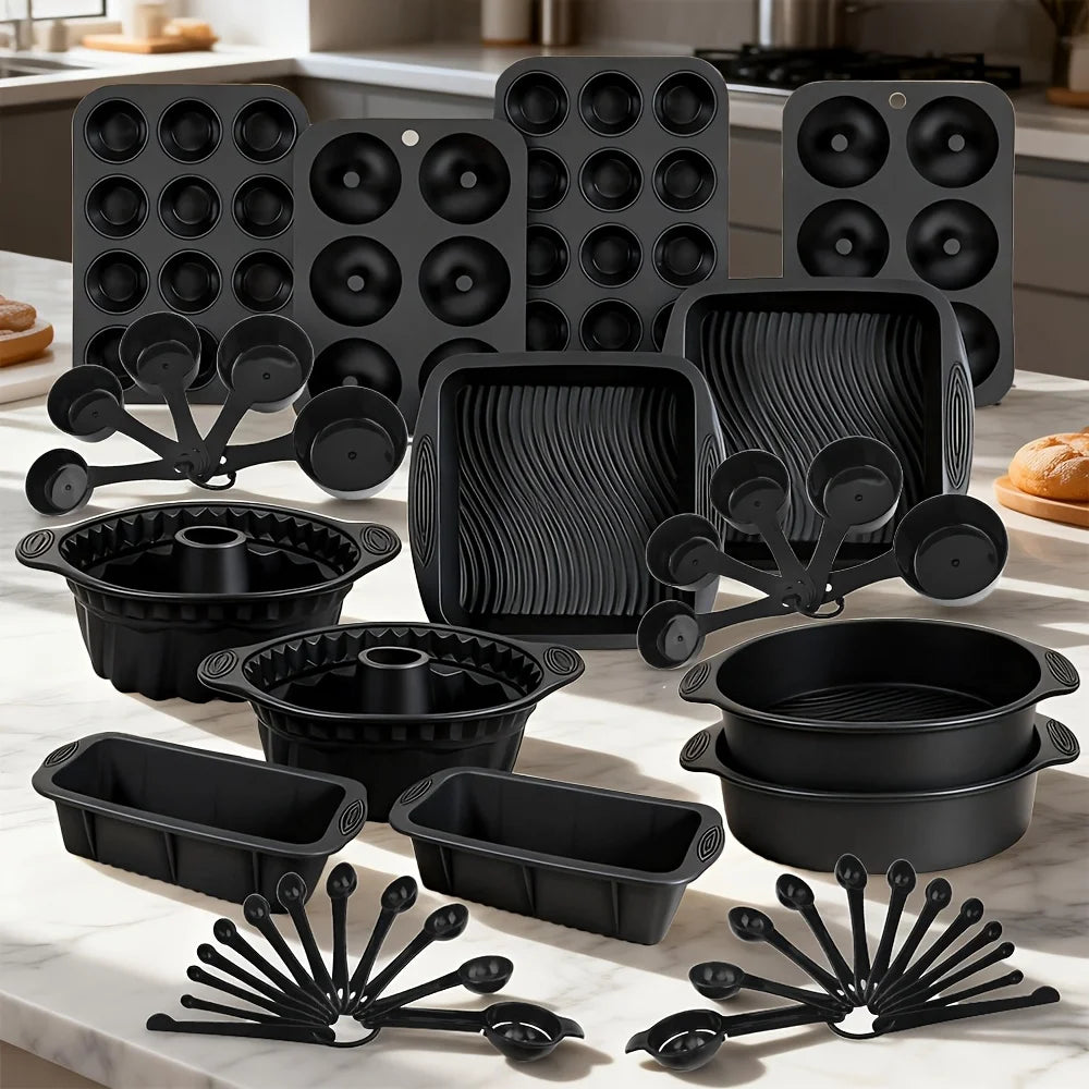 46 Piece Bakeware Set For Oven Dishes Including Pans And Sheets