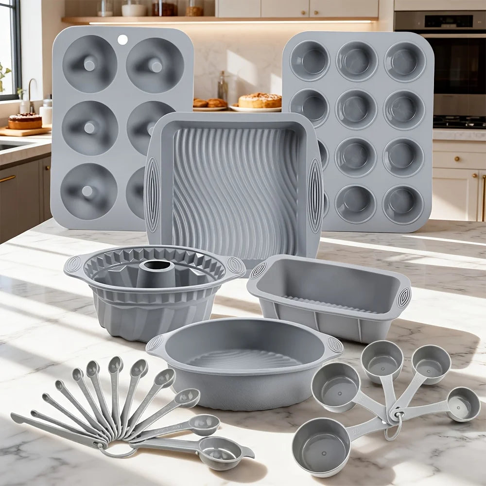 46 Piece Bakeware Set For Oven Dishes Including Pans And Sheets