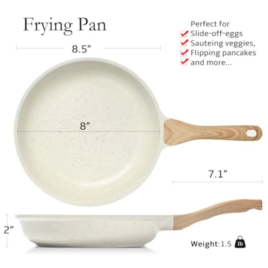 Nonstick Ceramic Frying Pan For All Stovetops PFOA Free