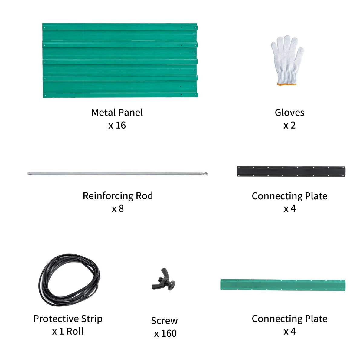 Raised Garden Bed Kit With Galvanized Rustproof Steel Easy Assembly
