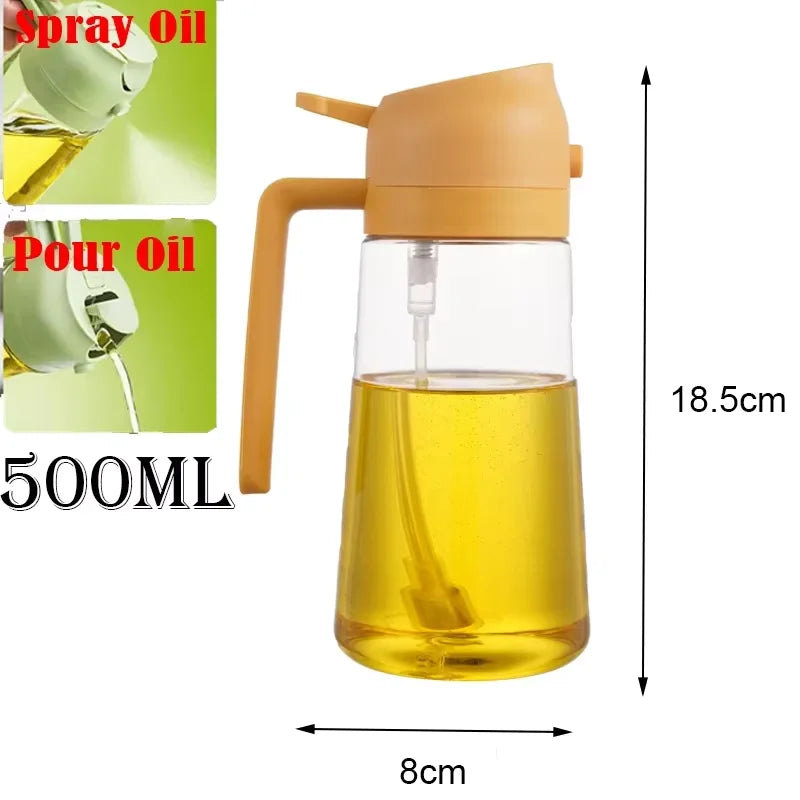 Pour and Spray Oil Dispenser Bottle For Olive Oil And Cooking