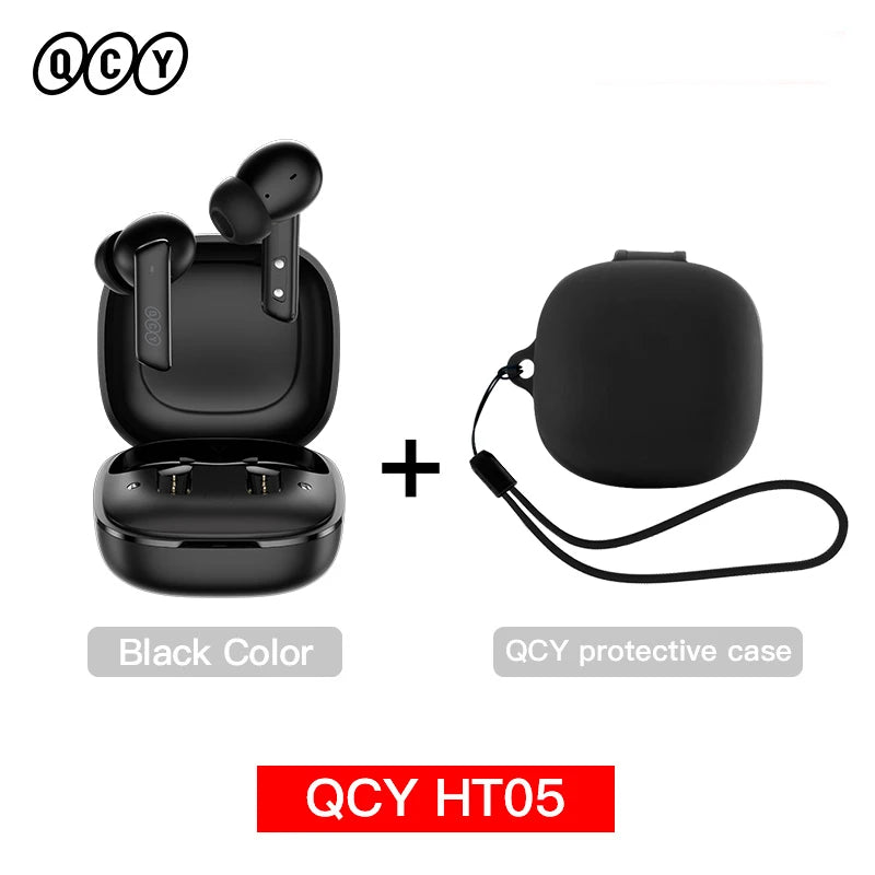 QCY HT05 ANC Wireless Earphones 40dB Noise Cancellation Bluetooth 5.2