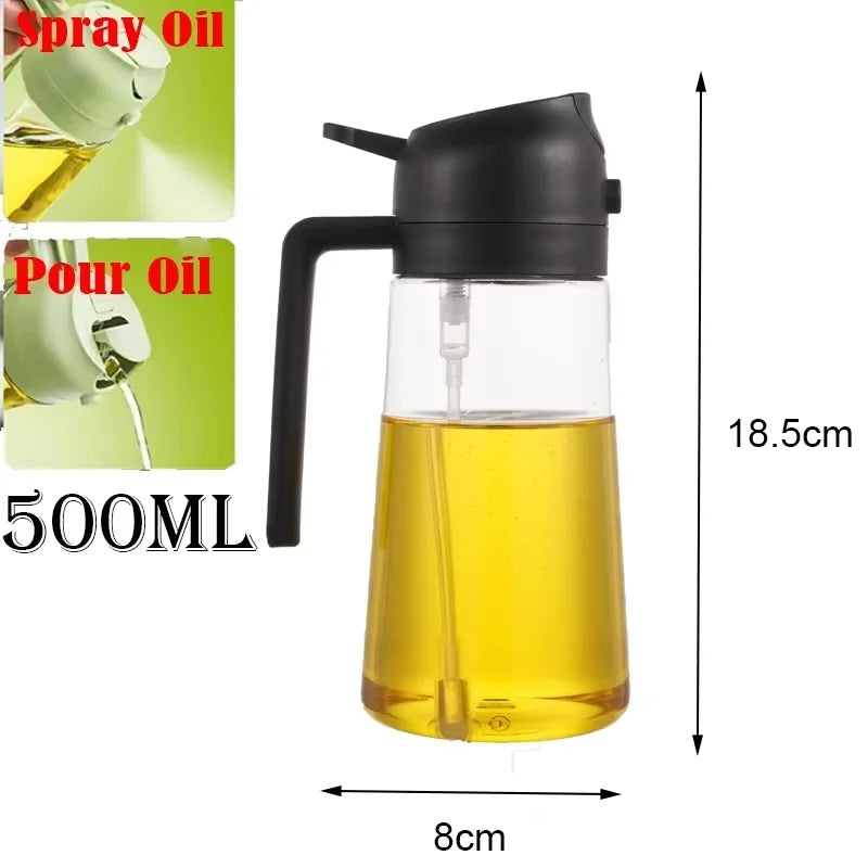 Pour and Spray Oil Dispenser Bottle For Olive Oil And Cooking