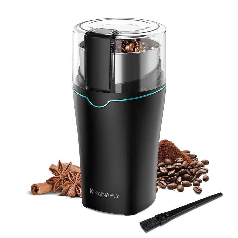 KIRAINAFLY Coffee Grinder With Removable Stainless Cup 300W