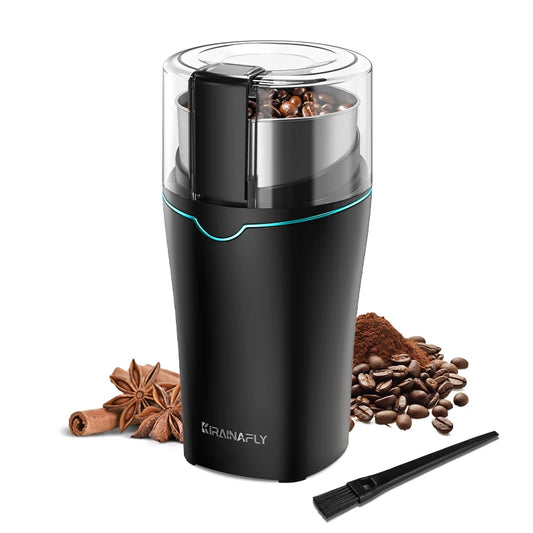 KIRAINAFLY Coffee Grinder With Removable Stainless Cup 300W