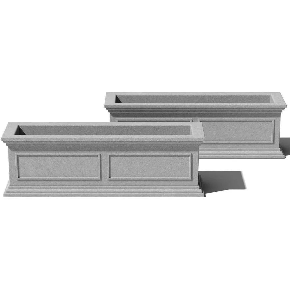 Rectangular Window Box Planter For Outdoor Windowsill Weatherproof