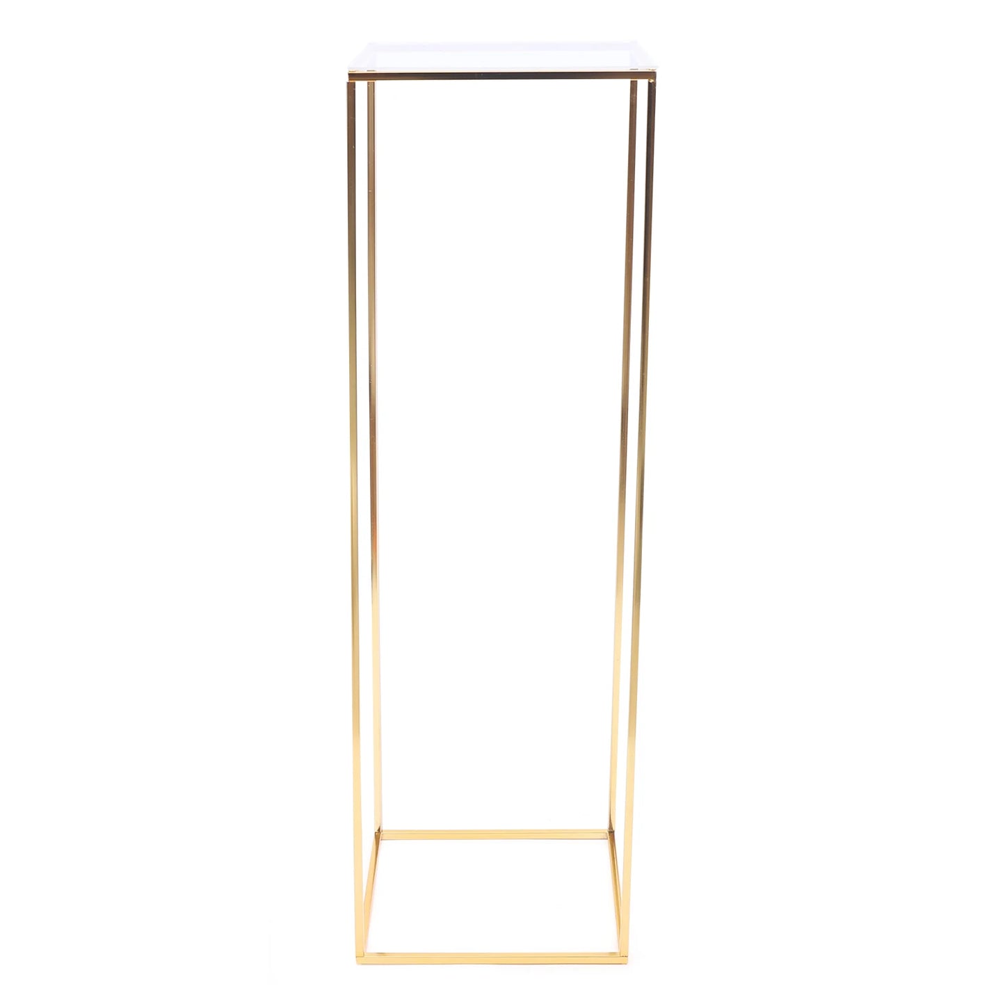Bymaocar Rectangular Metal Flower Stand Indoor Outdoor Display