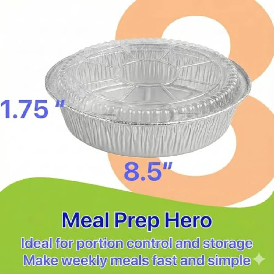 Aluminum Foil Pans With Clear Dome Lids Recyclable Containers