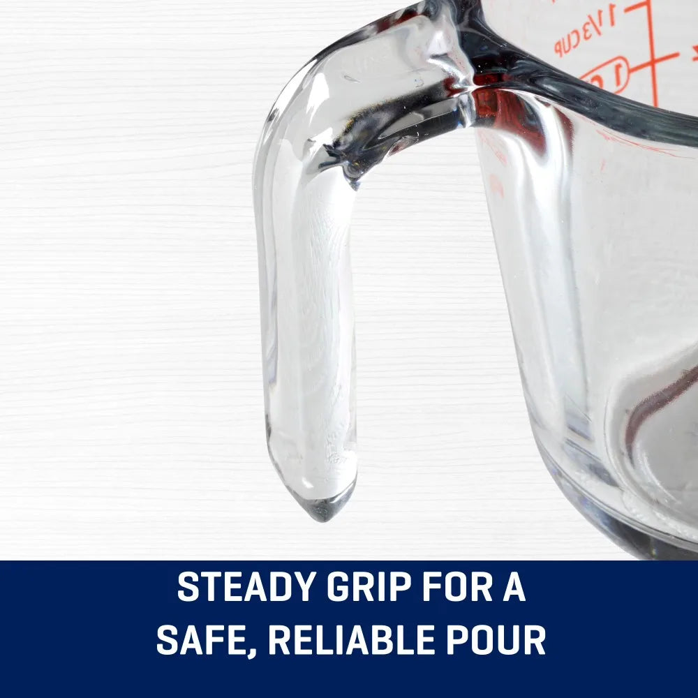 Glass Measuring Cup With Spout And Handle For Liquids