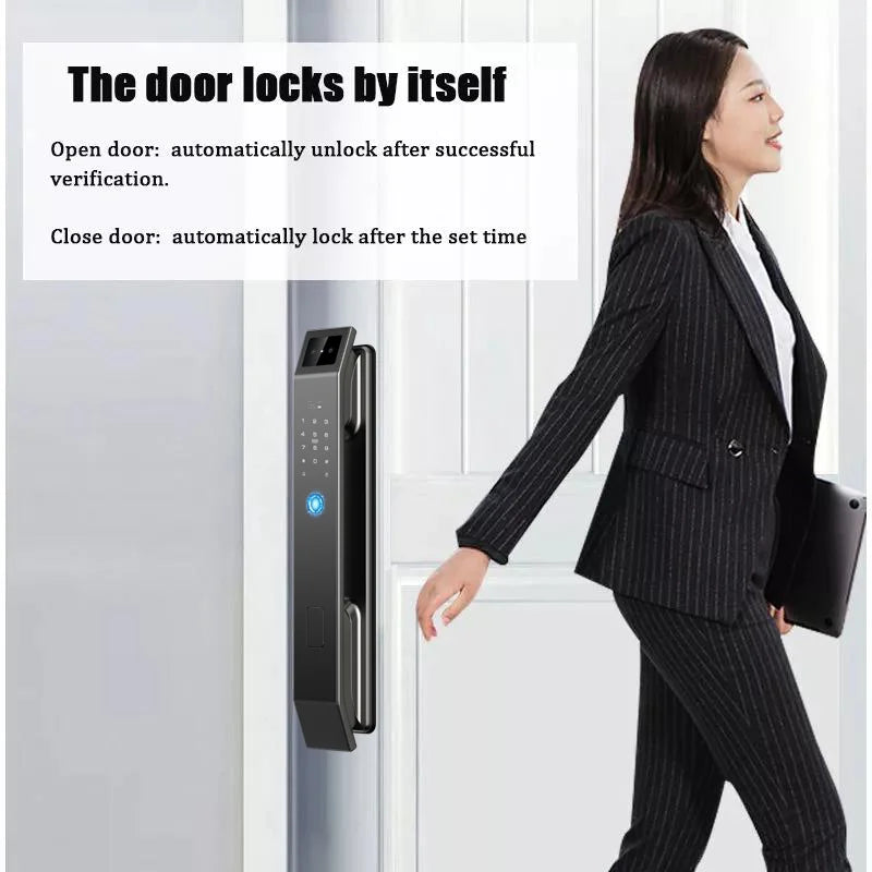 YKESDL 3D Face Recognition Fingerprint Door Lock With Camera