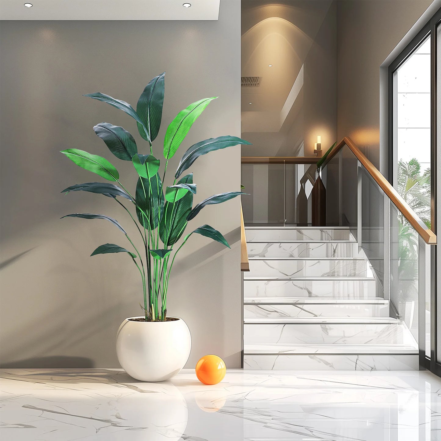 Studyset Artificial Bird Of Paradise Plant Indoor Outdoor Decor