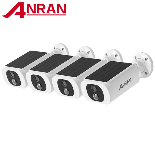 ANRAN 2K Solar Security Camera System With Battery