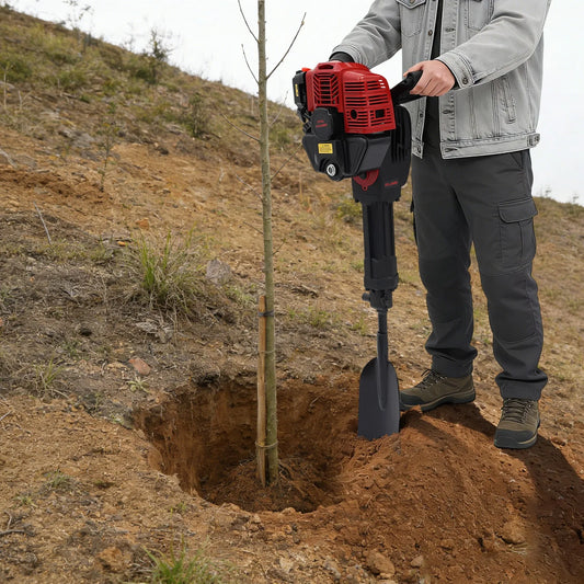 CNCEST Gas Powered Tree Digger 1900W Handheld Excavator