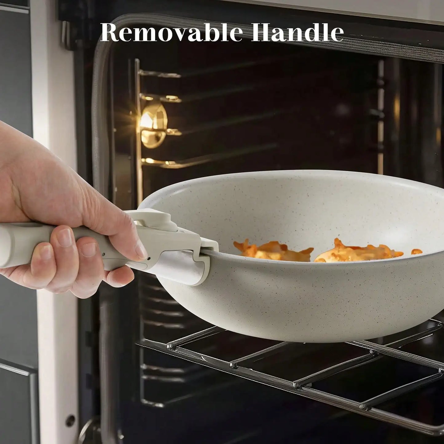 Pots And Pans Set Nonstick Cookware Granite Coating Induction Compatible