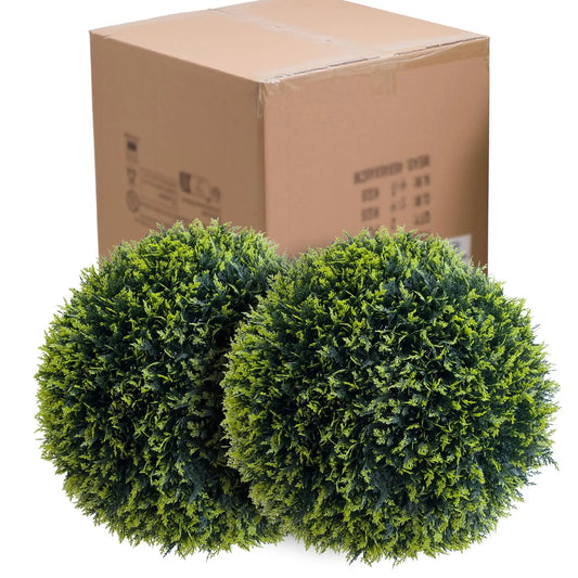 Studyset Outdoor Topiary Balls Set Of Two For Garden Decor