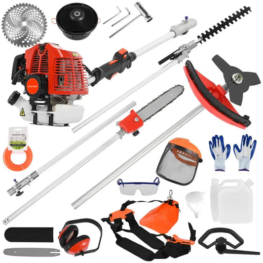 52cc Petrol FiveInOne Gas Hedge Trimmer Brush Cutter