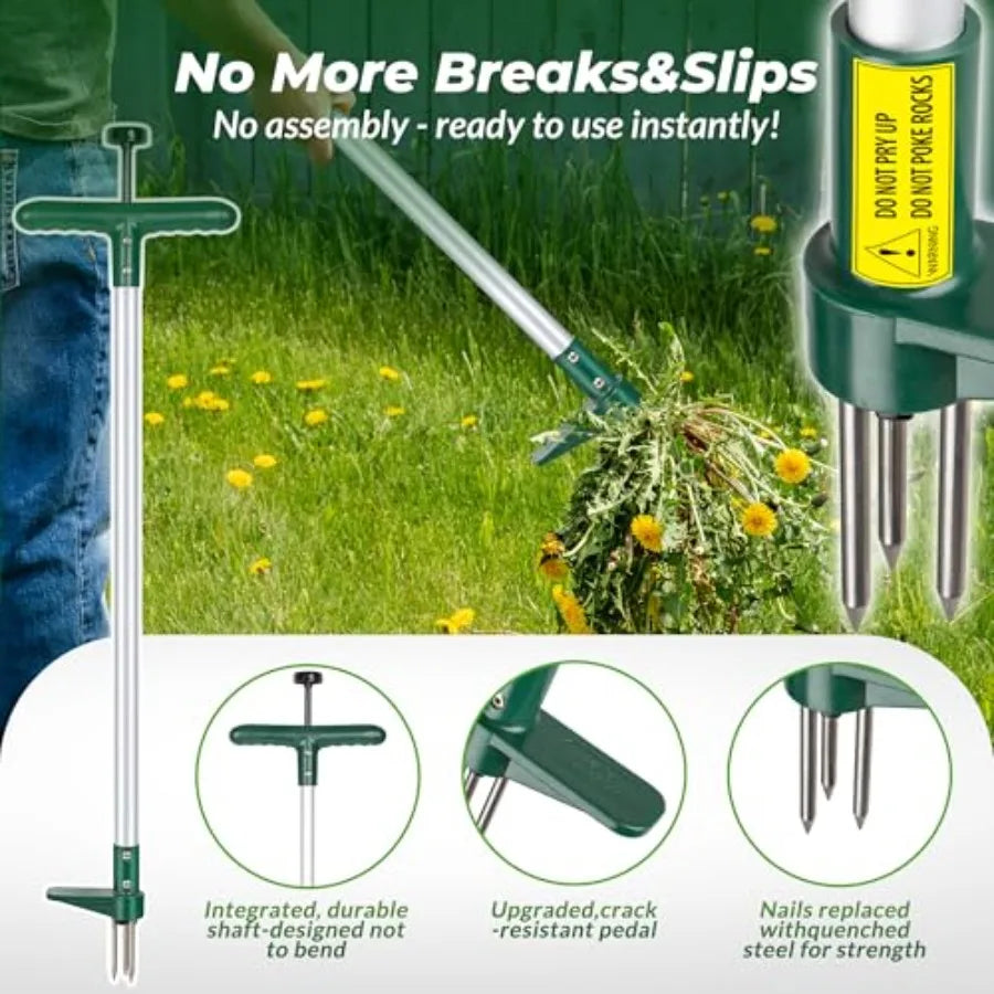 Weed Puller Stand Up Weeder With Long Handle Claw Design