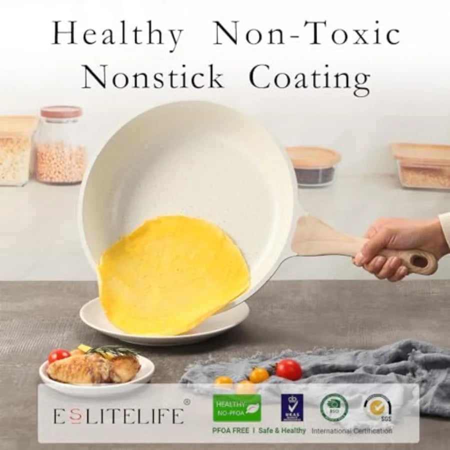 Nonstick Ceramic Frying Pan For All Stovetops PFOA Free