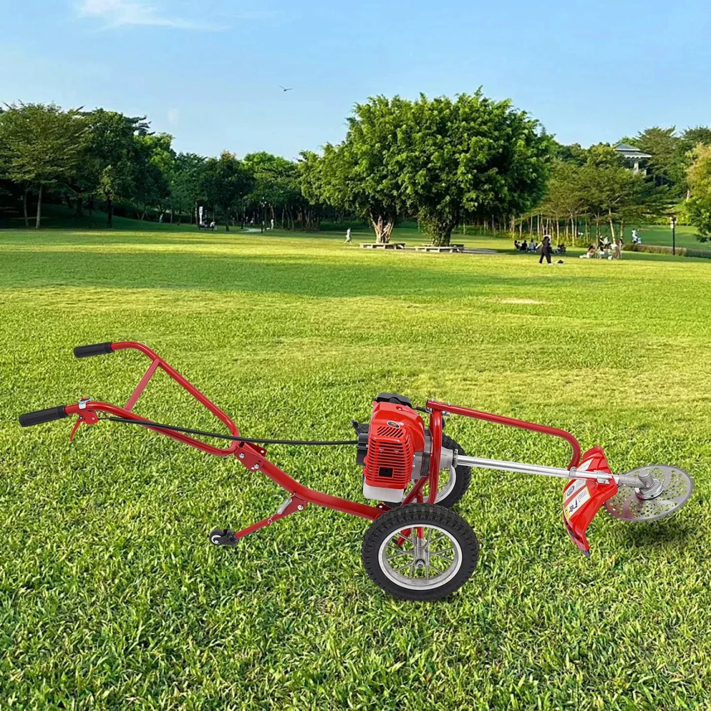 Two Stroke Gas Weed Eater Hand Push Trimmer For Gardens