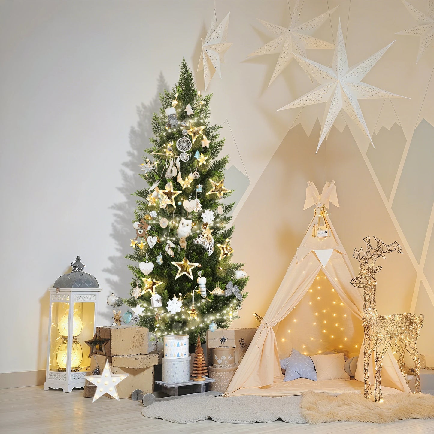 Artificial Cedar Topiary Trees Lifelike Faux Plants for Home Decor