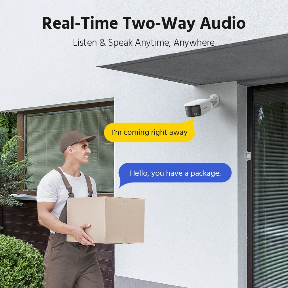 ANNKE Dual Lens 4K PoE Outdoor Security Camera Human Detection