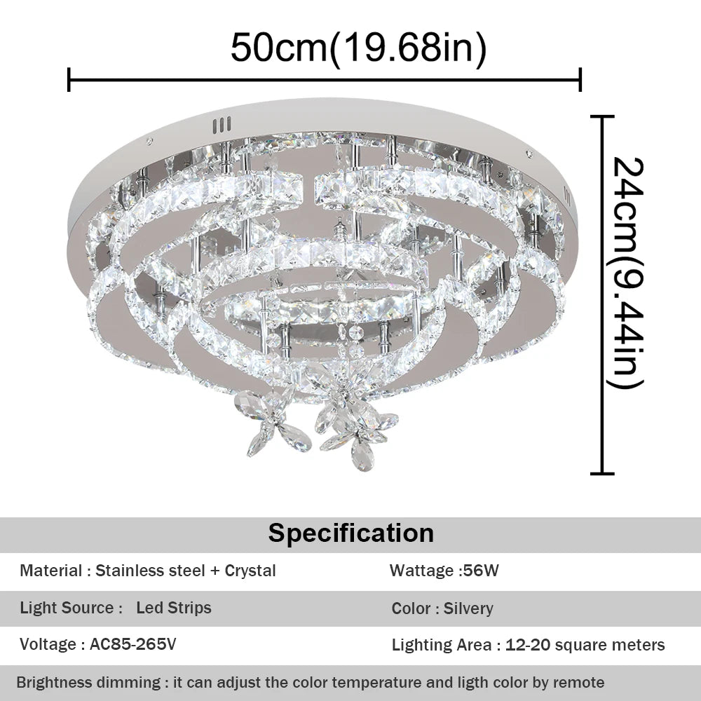GreeLustr Luxury K9 Crystal Chandelier Ceiling Pendant Light