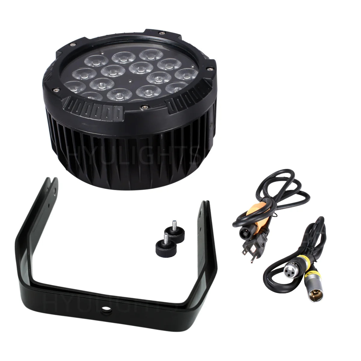 HYULIGHTS IP65 Waterproof 18x18W RGBWA UV Par Stage Light
