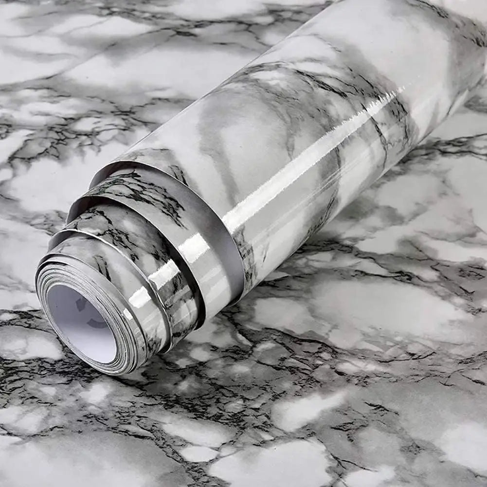 Veined Vinyl SelfAdhesive Wallpaper Waterproof For Kitchen And Living Room