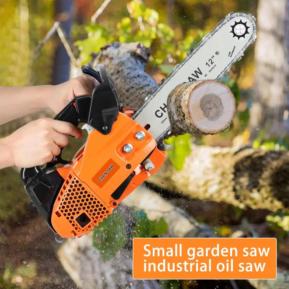 Portable 2-Stroke Gas Chainsaw 25cc Handheld Logging Saw