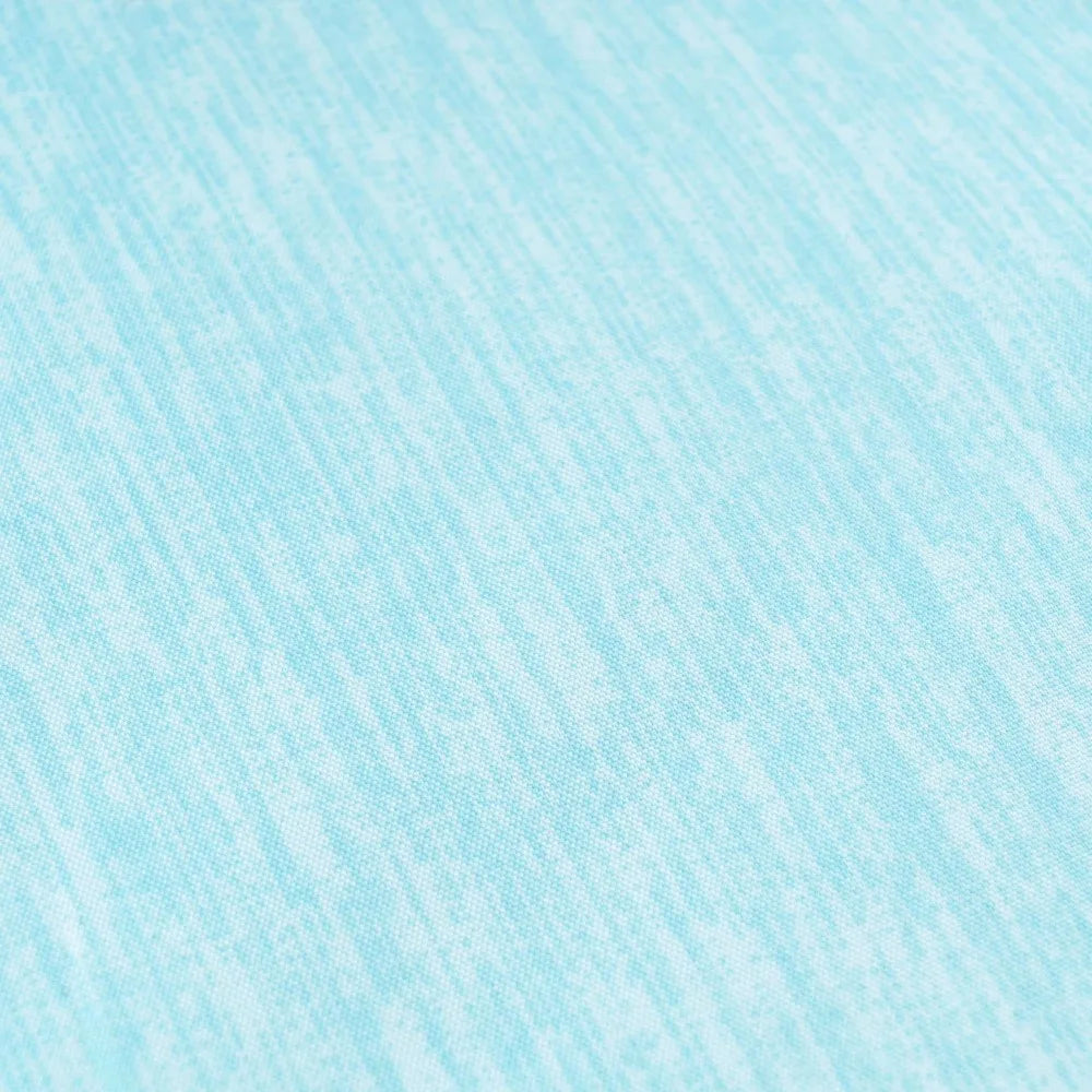 Solid Aqua Blue Textured Outdoor Square Throw Pillow