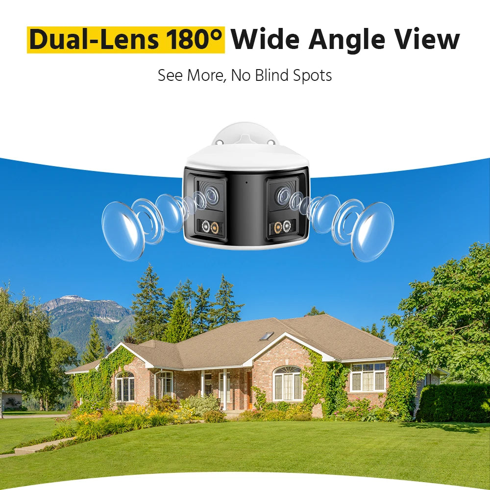 ANNKE Dual Lens 4K PoE Outdoor Security Camera Human Detection