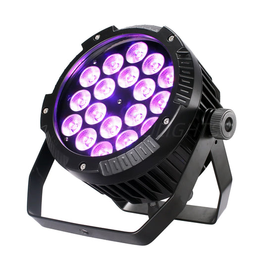 HYULIGHTS IP65 Waterproof 18x18W RGBWA UV Par Stage Light