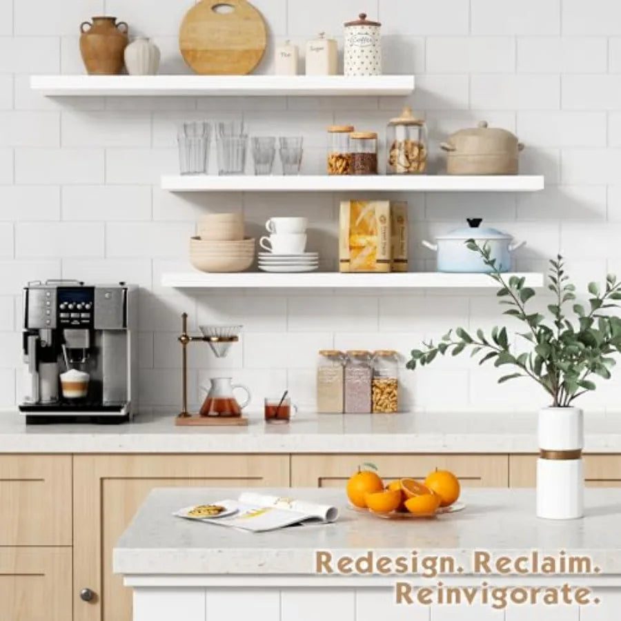 Floating Wall Shelves Modern Deep Design For Living Room