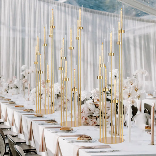 7 Arm Floor Candelabra Centerpieces For Wedding And Dinner Parties