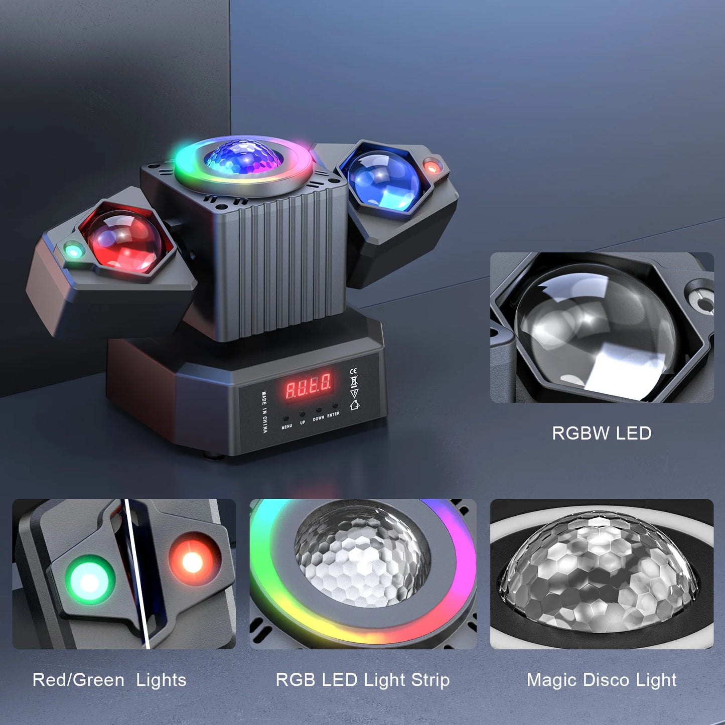 DayFlicker 105W RGBW Stage Light 4 In 1 DMX512 Lighting Effect