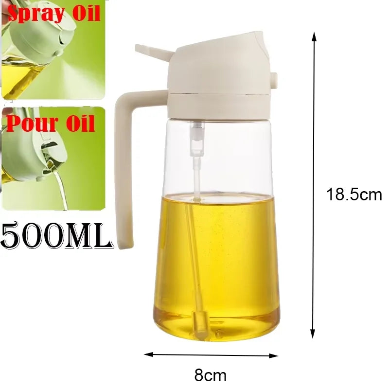 Pour and Spray Oil Dispenser Bottle For Olive Oil And Cooking