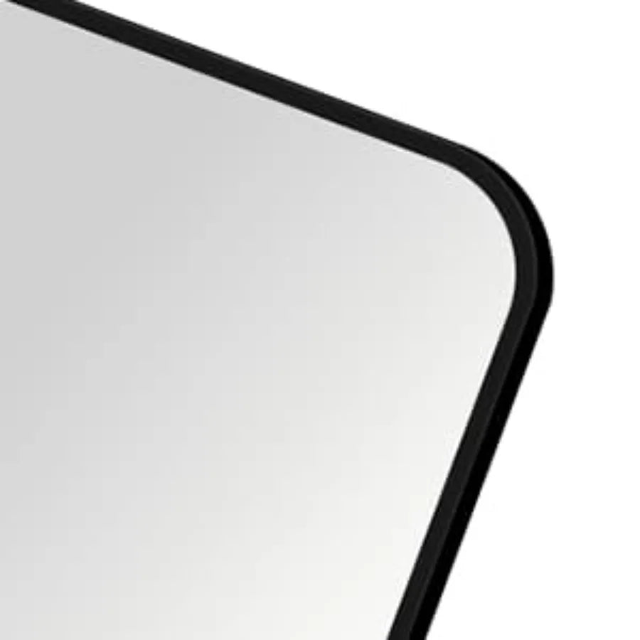 Full Length Floor Mirror With Rounded Corners For Bedroom Wall Mount