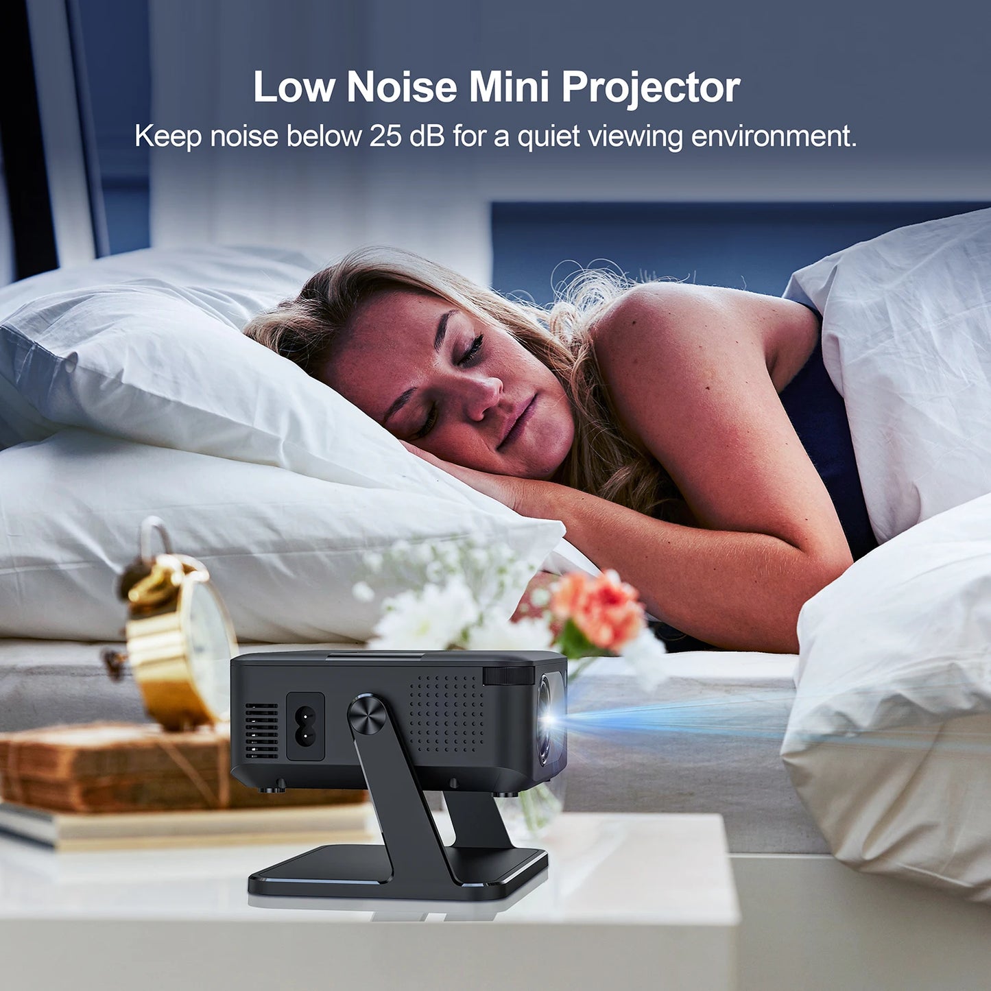XNANO Mini Smart Projector 720P Native 4K Decoding Dual WiFi